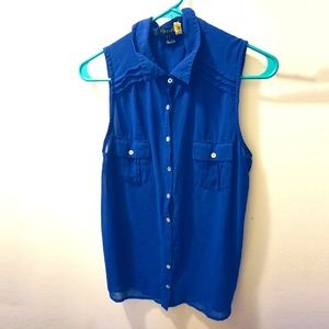 Forever 21 | Blue Sleeveless Blouse